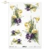 żonkil, fiołek, fiołki, kwiat, pąk, pączki, liście, listki, bukiet, ogród, łąka, flower, bud, leaf, leaves, daffodil, violet, bouquet, garden, meadow, Blume, Knospe, Blatt, Blätter, Narzisse, Veilchen, Strauss, Sträusse, Garten, Wiese